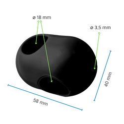 Łącznik krzyżowy jednoczęściowy do liny zbrojonej ø18mm