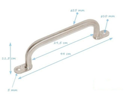 Uchywt stali nierdzewnej 350 mm na publiczny plac zabaw