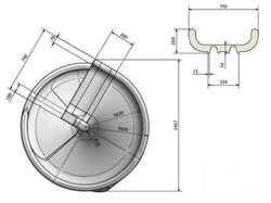 Zjeżdżalnia spiralna SMART do podestu 2,00 m, EN 1176