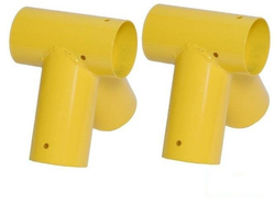 2 x Łącznik do belki Ø100 mm, 90°