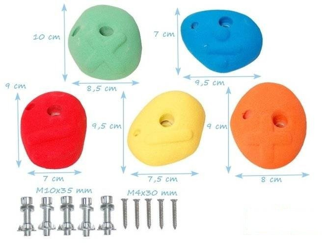 Uchwyty do wspinaczki dla dzieci MATEMATYKA