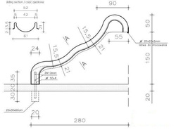 Zjeżdżalnia na publiczny plac zabaw 3,20 m