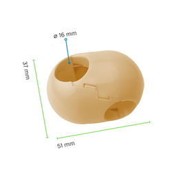 Łącznik krzyżowy do liny 16 mm