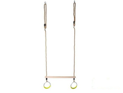 Trapez gimnastyczny z okrągłymi obręczami