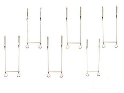 Trapez gimnastyczny z okrągłymi obręczami