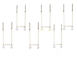 Trapez gimnastyczny z okrągłymi obręczami