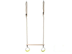 Trapez gimnastyczny z okrągłymi obręczami