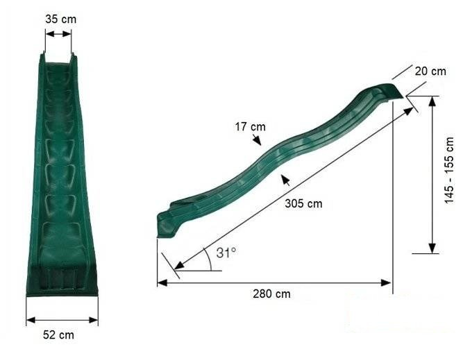 Zjeżdżalnia 3,0 m LUX, EN 1176