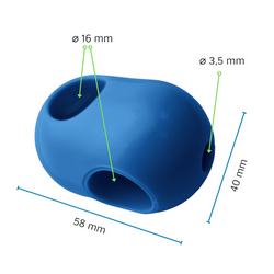 Łącznik krzyżowy jednoczęściowy do liny zbrojonej ø16mm