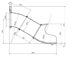 Zjeżdżalnia tunelowa, do podestu 1,00 m, EN 1176