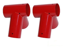 2 x Łącznik do belki Ø100 mm, 100°