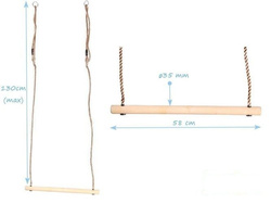 Trapez gimnastyczny drewniany