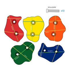 Kamienie wspinaczkowe plastikowe