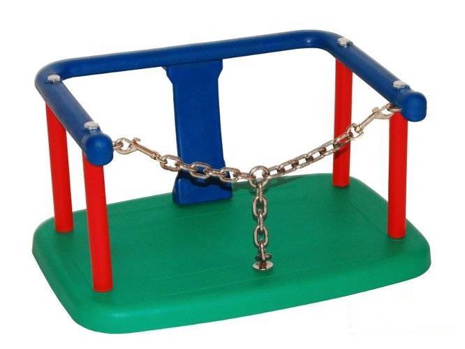 Huśtawka kubełkowa z łańcuszkiem na publiczny plac zabaw