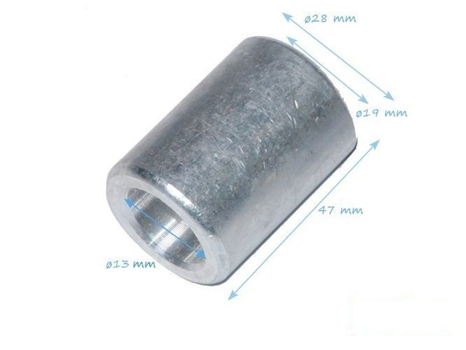 Pierścień śrubowy aluminiowy 47 mm 18BK